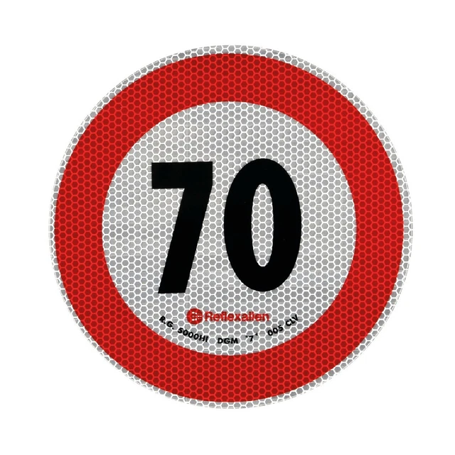 Lampa Contrassegno limite velocità - 70 Km/h