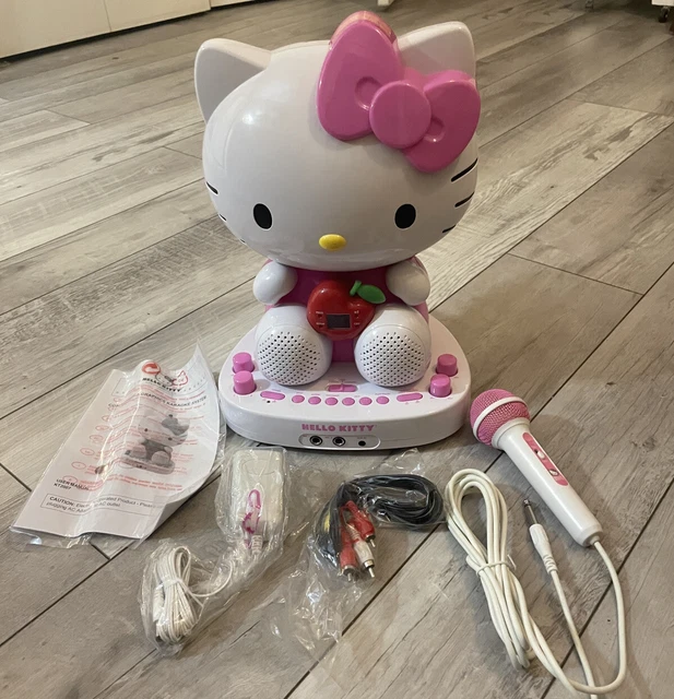 HELLO KITTY PORTABLE CD Karaoke System Built in Camera Rare KT2007