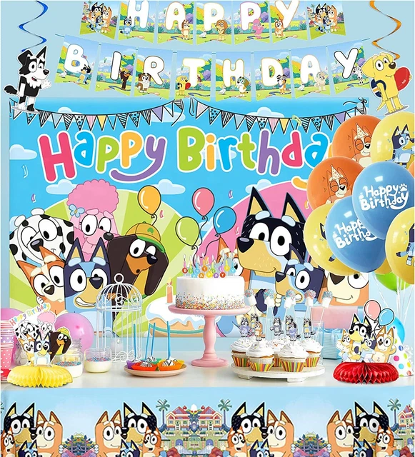 BINGO BLUEY PARTY Supplies Banner Balloons Birthday Party Set ...