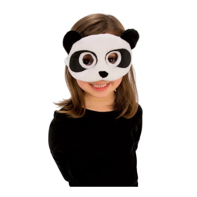 Boys Girls Plush Soft Animal Baby Kung Fu Panda Bear Halloween Costume Eye Mask