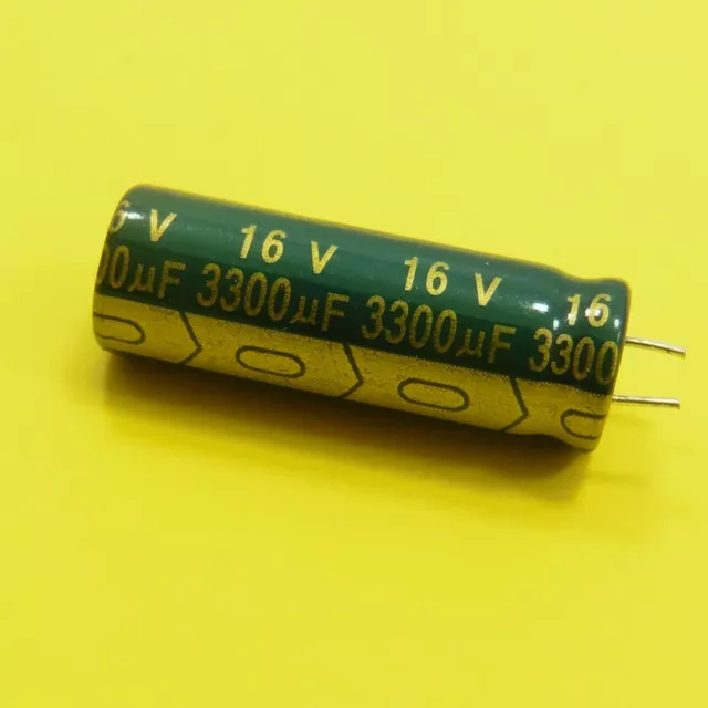 Radial Aluminium Electrolytic Capacitor 3300uF Voltage 16V 105°C Green Gold
