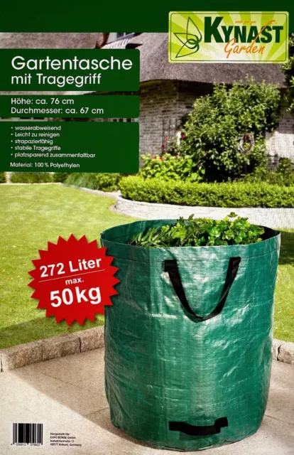 Laubsack 272 L Gartentasche Gartensack Abfallsack Gewebesack Rasensack Garten