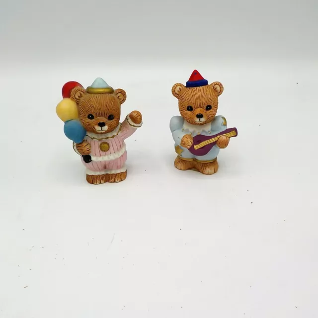 SET OF 2 CIRCUS BEAR FIGURINES Homco Home Interior #1449