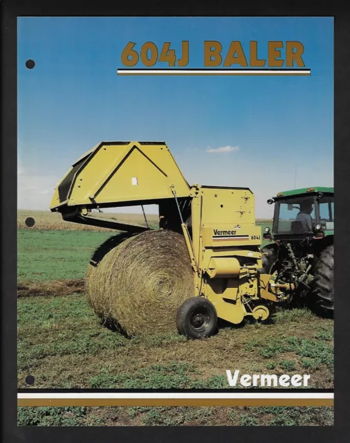 Vermeer 604J Baler Brochure 1/88