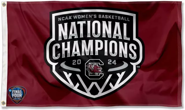 South Carolina Gamecocks Womens Basketball National Champions 2024 Flag Banner