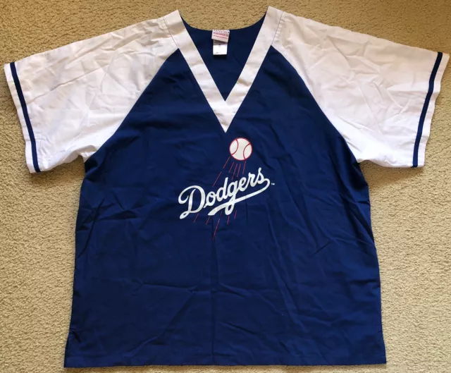 089 Authentic LA Dodgers Baseball Jersey America US Blue Mens XL VGC