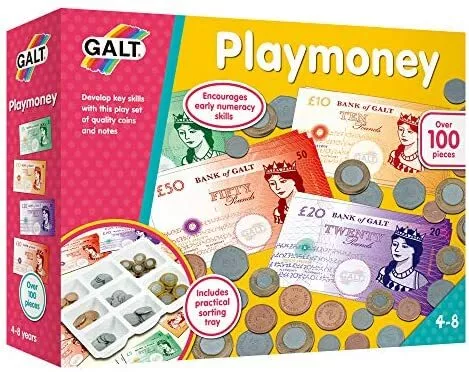 Galt Toys, Playmoney, Toy Play Money, Ages 4 Years Plus