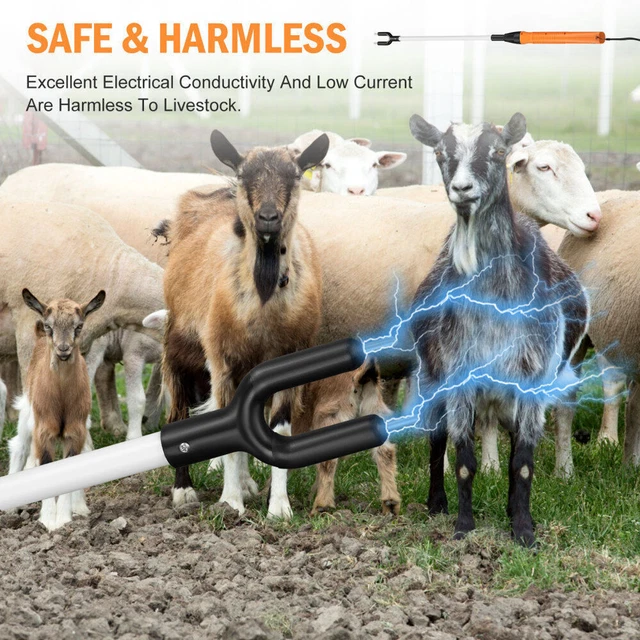 49.6in Electric Livestock Prod Stick Pig Cattle Hot Shot Shock Goat Lightweight