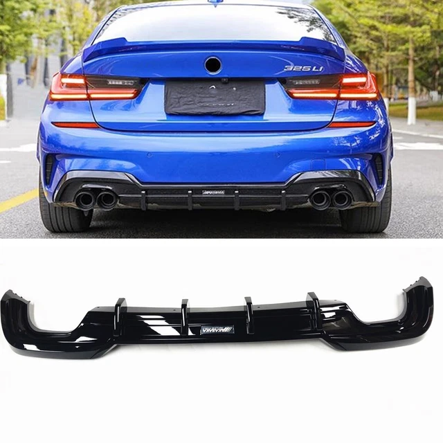 BLACK AKASAKA REAR Diffuser Lip Body Kit For BMW 325i 325LI 2020 M ...