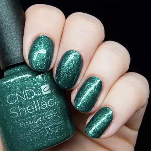 CND Shellac Emerald Lights 7,3 ml Neu Nagellack Top Super Qualität UV LED Gel