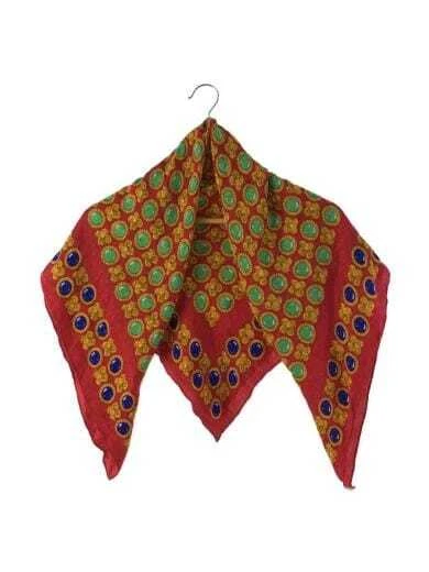 HERMES Scarf Silk Women s