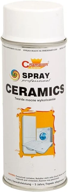 CERAMICA BAGNO DOCCIA ELETTRODOMESTICO BIANCO VERNICE SPRAY resistente ai graffi temperatura