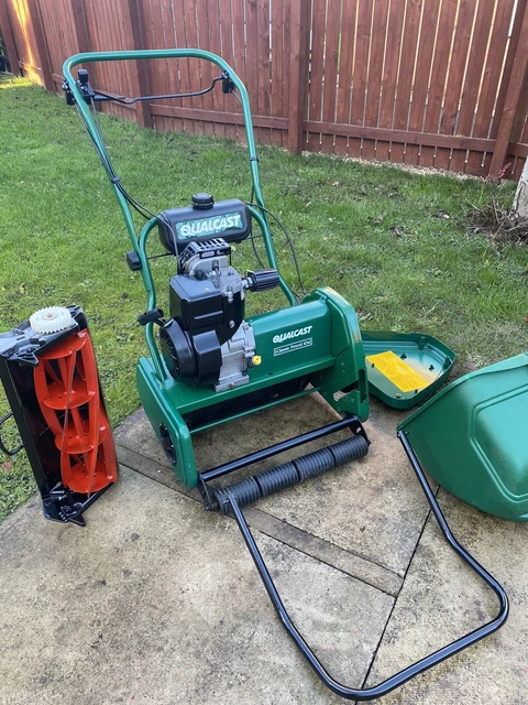 QUALCAST CLASSIC 43S Petrol Cylinder Lawn Mower Atco Balmoral Webb