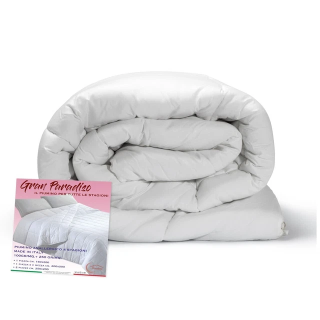 PIUMINO microfibra 4 STAGIONI GRAN PARADISO made in Italy