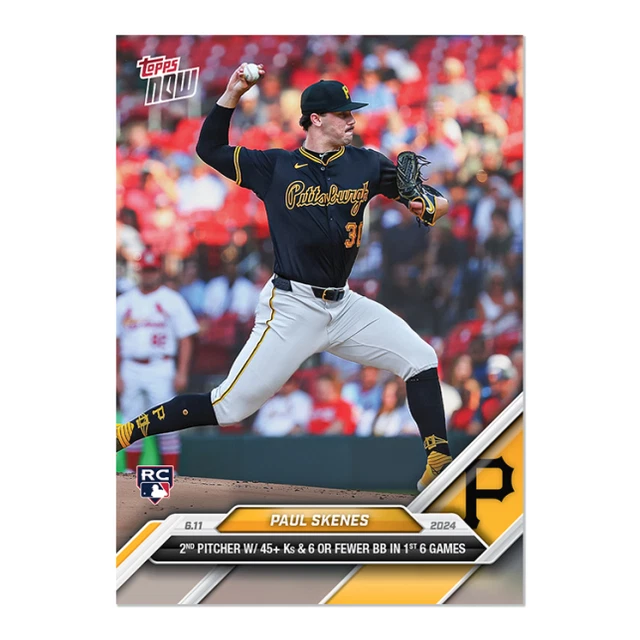 2024 Topps Paul Skenes Rookie Card Lira Shelly