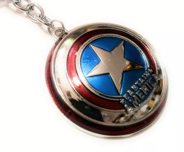 FSC1 Marvel Comics Captain America Shield Avengers Movie metal Key chain cosplay