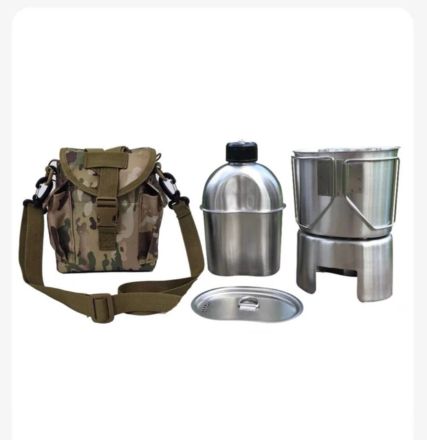 MFH Swedish Army Trangia Mess Kit Repro M40 Stainless Steel 1.5l