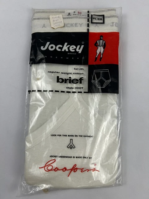 MENS VINTAGE USA 1960 Jockey Brand Classic Briefs 100% Cotton Size 30 ...