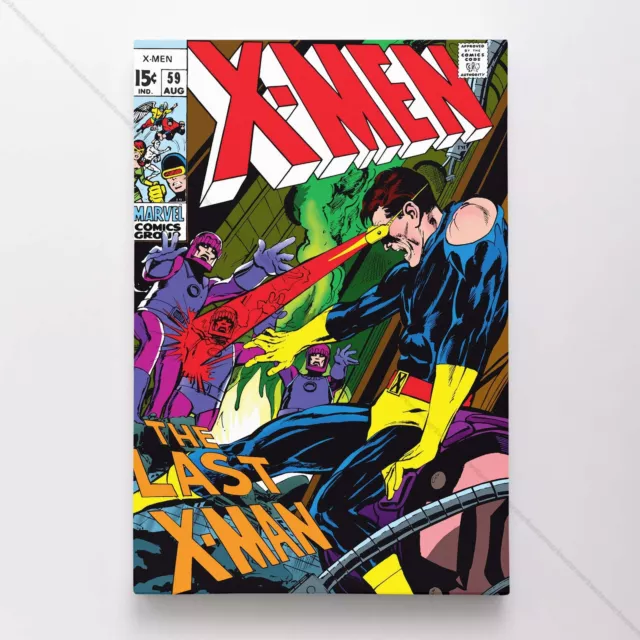 Uncanny X-Men Poster Canvas Vol 1 #59 Xmen Marvel Comic Book Art Print
