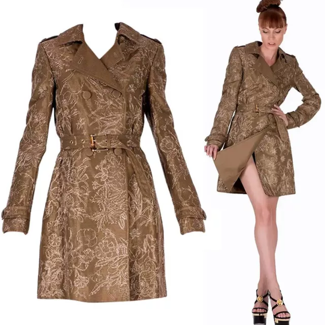 Vintage Gucci Limited Edition Embroidered and Beaded Trench Coat