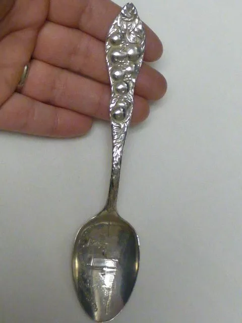 Antique Sterling Silver "The City Gates St. Augustine Florida" Souvenir Spoon