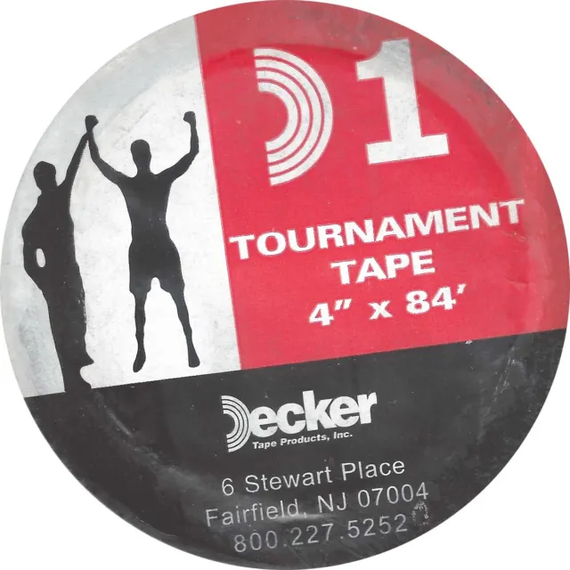 Decker D1 Tournament Tape - Wrestling Mat, Gym, & Exercise Lot 4" x 84'