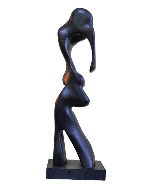 Makonde Tanzania, Carved Wood Shetani Figure Sculpture - African Folk Art