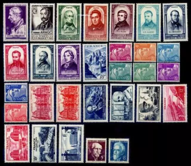 Frankreich Jahr Vollständig 1948: Yvert N° 793 - 822,30 Briefmarken Neu Xx Ttb -