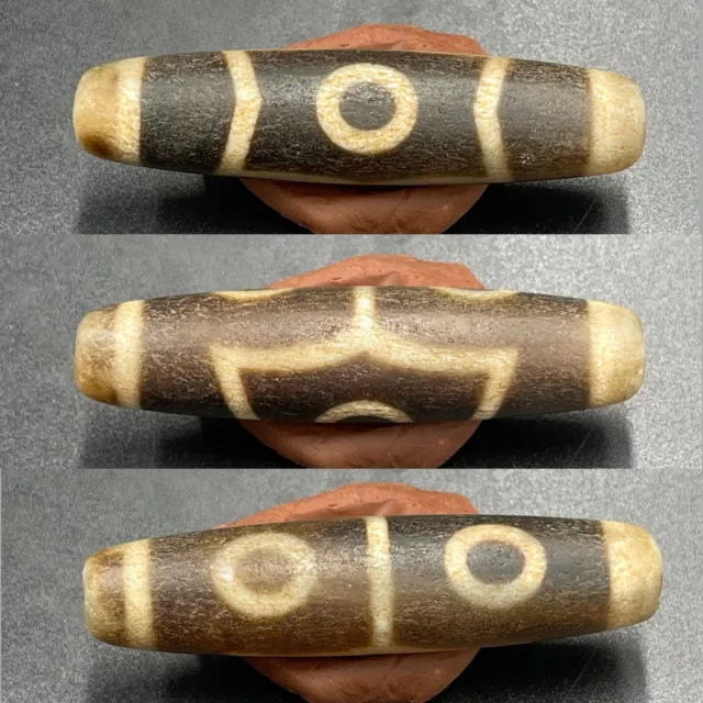 Wonderful Ancient Tibetan old Agate Eyed Dzi Bead Amulet