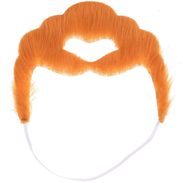 Costume di Babbo Natale uomo falsi baffi barba abito elegante di Natale