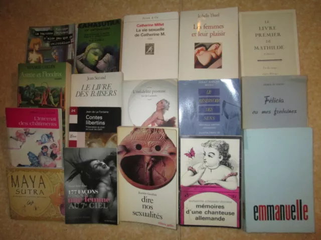 (Erotisme/Curiosa),Lot/Collection De 32 Romans,Essais,Etudes,...