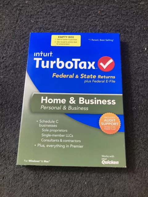 2013 TurboTax Home & Business federal e-file & state tax return for PC & Mac CD 2013 TurboTax Home & Business federal e-file & state tax return for PC & Mac CD
