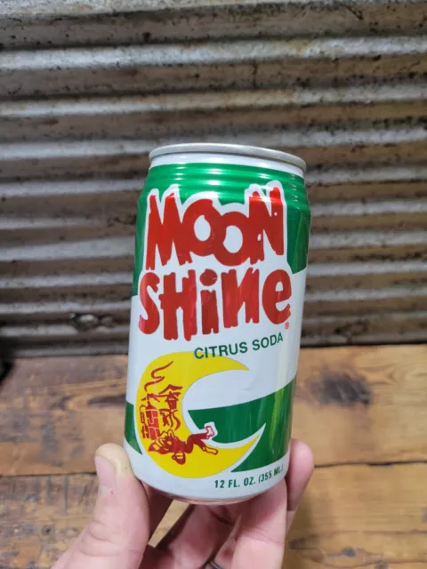 Vintage 12oz Moonshine Citrus Soda Aluminum Can Mountain Dew Hillbilly Empty