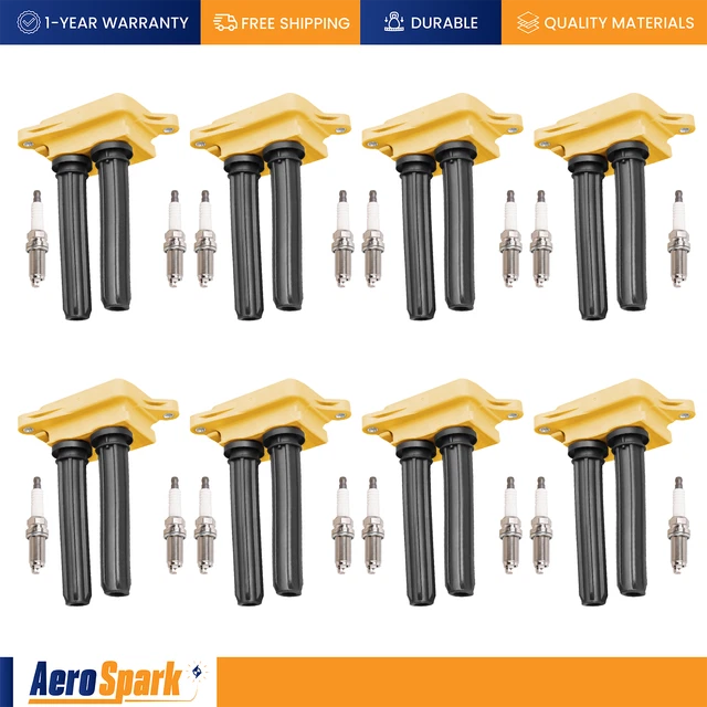 HEAVY DUTY IGNITION Coil & Iridium Spark Plug for Dodge Challenger