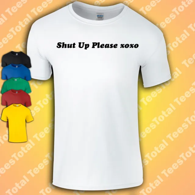 T-shirt Shut Up Please | divertente | meme | millenaria | generazione Z | scherzo