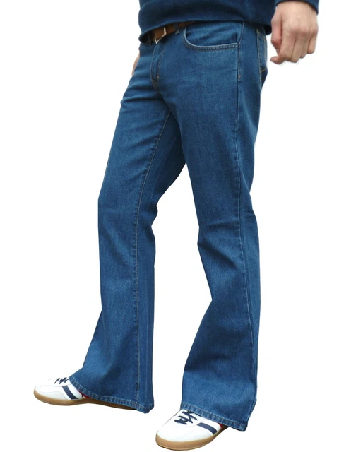 Mens Denim Bell Bottoms Flares Jeans Flared Beatles Hippie Vtg 60S 70S  Indie New £37.99 - Picclick Uk