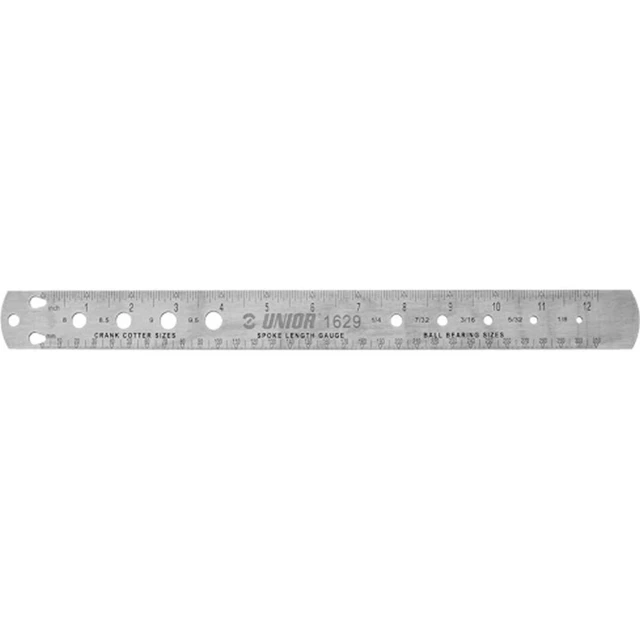 Règle De Mesure Pour Rayons De Vélo - Mesure Diamètre Bille, Longueur Rayon, Diamètre Vis Manivelle (36 Cm)