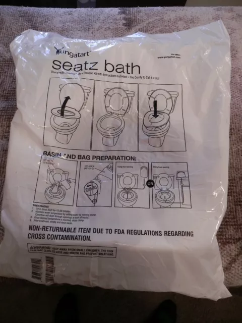 Yunga Tart Seatz Bath, kit de solution de bain de trempage thérapeutique et instructions