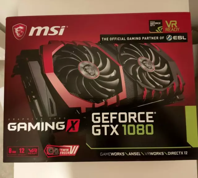 BOXED MSI GeForce GTX 1080 8GB Gaming X - **Read Description**