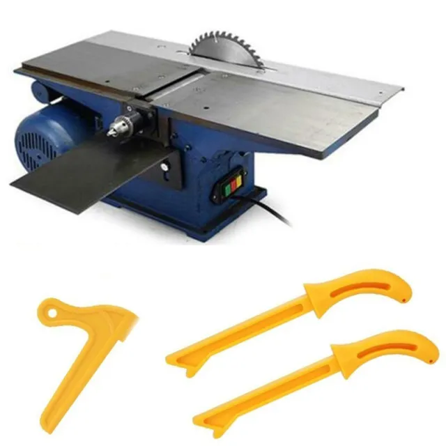 CA amarillo 3 piezas/juego de mango de presión seguro, mesa de sierra de panel, cepillo de cinta de sierra alimentación