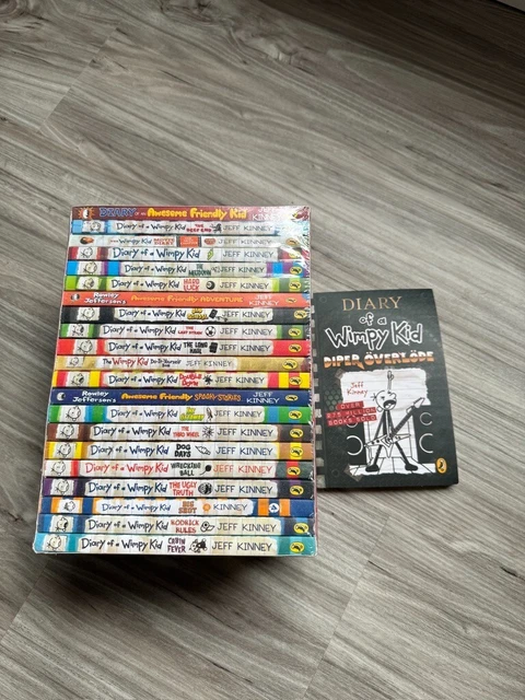 LOT OF 22 Diary of a Wimpy Kid Hardcover By Jeff Kinney Volumes 1-17 ...