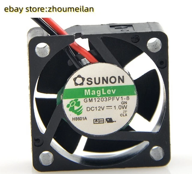 1PCS SUNON 3cm 12V 1.0W GM1203PFV1-8 2-wire 3010 magnetic levitation cooling fan