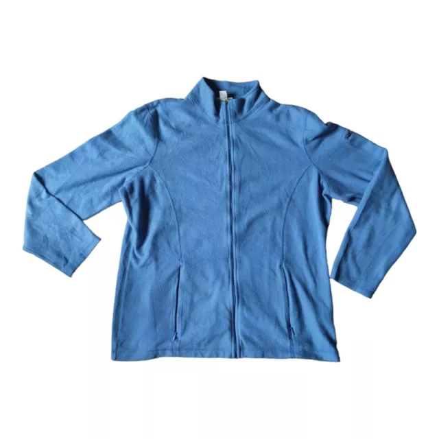 Giacca Felpa LL Bean Vintage 90s Pile Fleece Jacket Azzurro Donna Taglia L