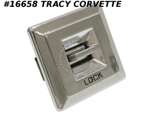 1978-1982 Corvette Power Door Lock Switch GM# 20086382 Lock On Bezel