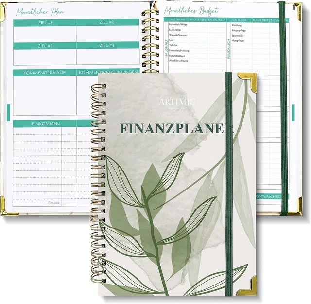 BIROYAL Budget Planer, Budgetbuch 200 Seiten AFinanzplaner inkl. Monatliches