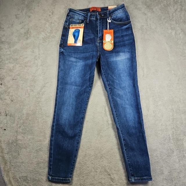 WOMEN'S WAX JEAN Butt, I Love You Stretchy Push-up Jeans Size - Main Image