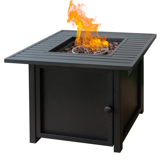 Fire Pit Table Upland 30' Slat Top Gas Fire Pit Table