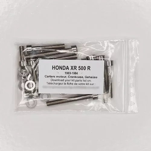 HONDA XR 500 R 1983 1984 Kit n°3 vis BTR inox carter moteur XR500 XR500R