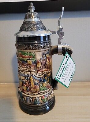 German Hand Painted Zoller & Born Beer Stein Limited Edition Numbered 3667/5000 2