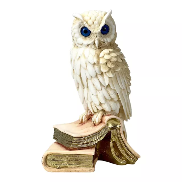 Owl of Goddess Athena Symbol of Wisdom & Education Greek Statue Sculpture Aged